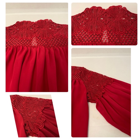 BOSTON PROPER Flowy Long Sleeve, Embroidered Blouse/Preowned - Picture 6 of 17